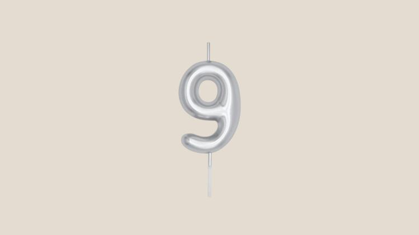 Number 9 Silver