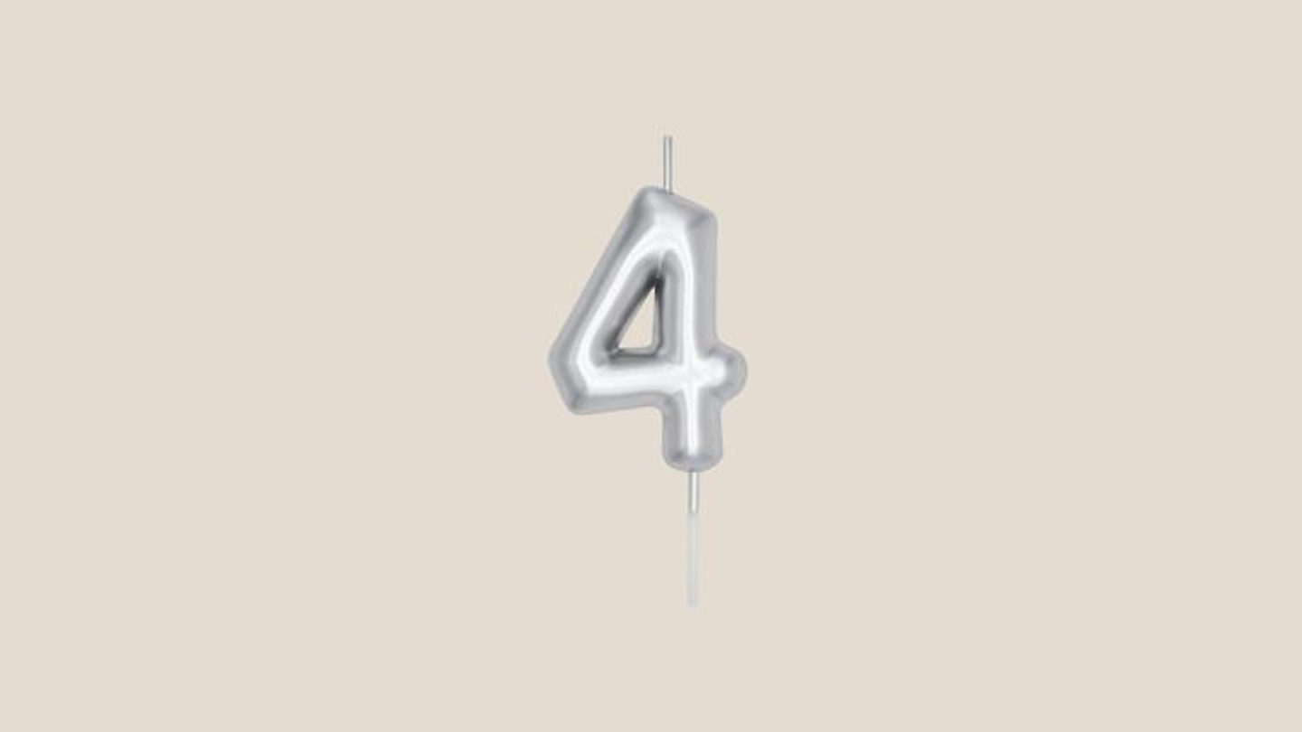 Number 4 Silver