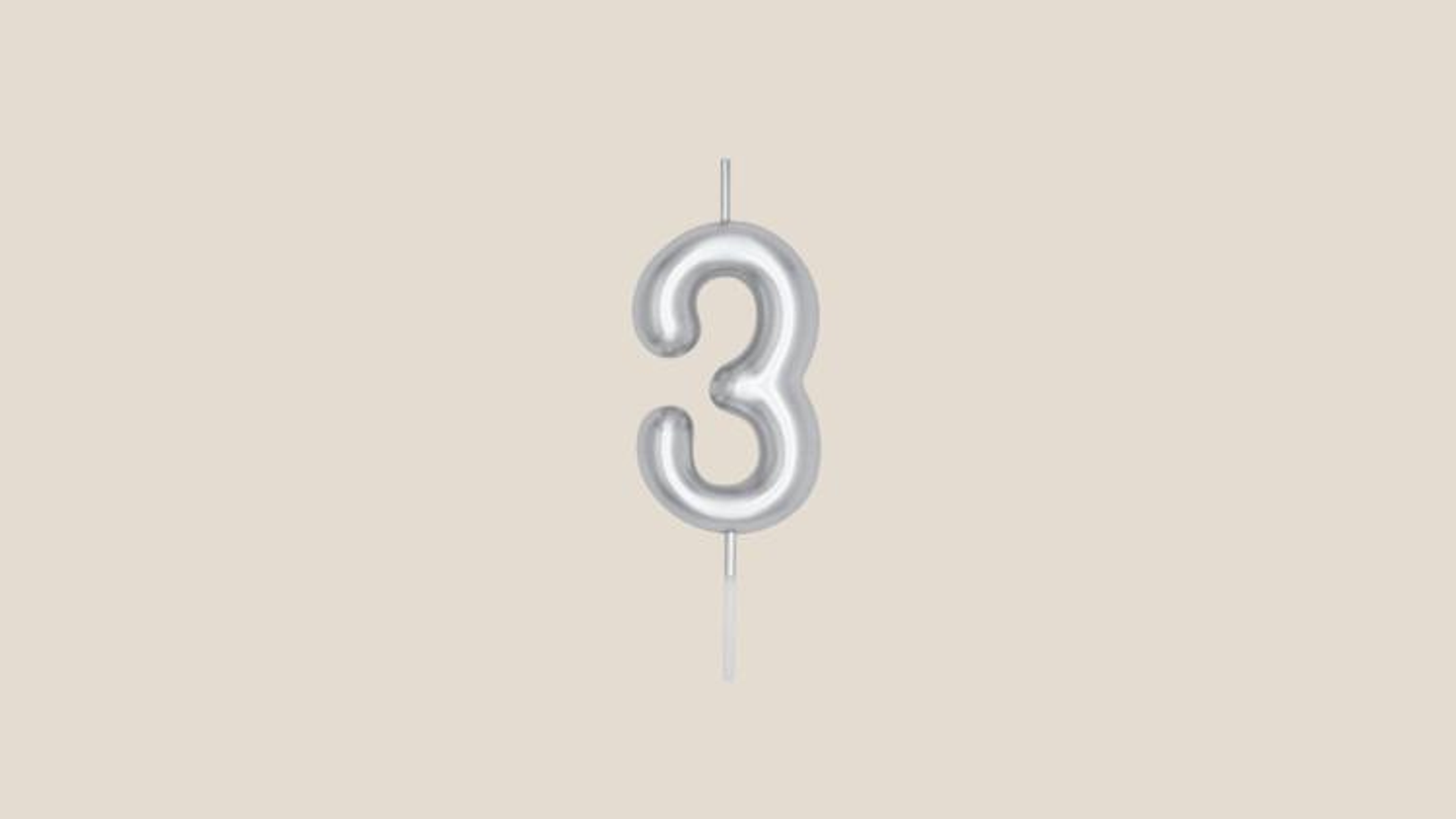 Number 3 Silver