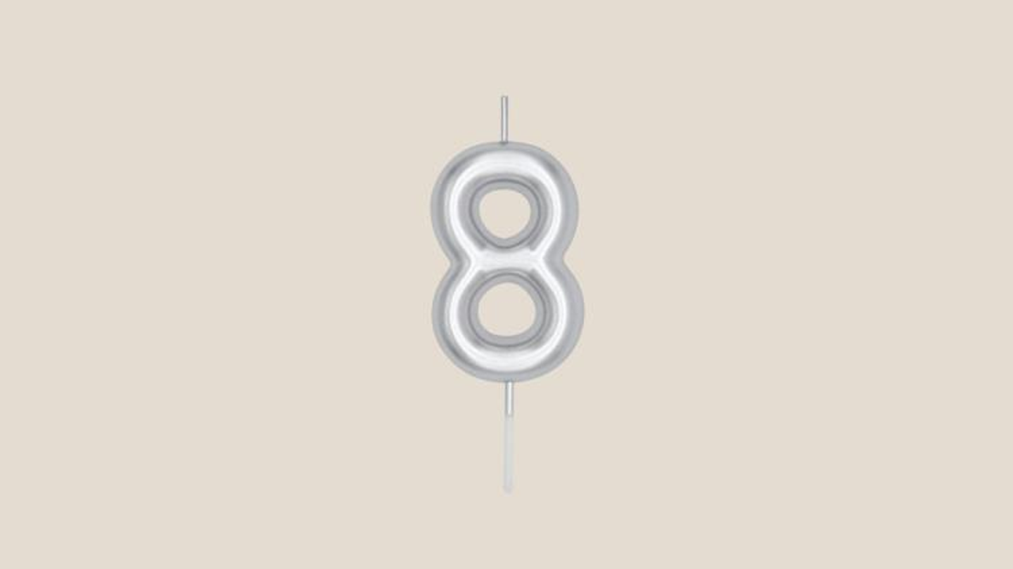Number 8 Silver