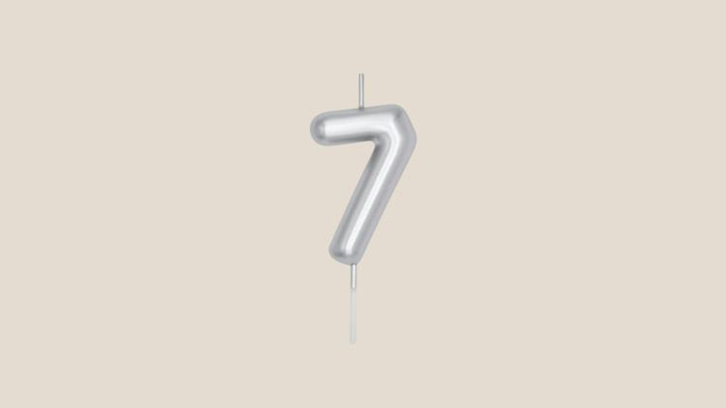 Number 7 Silver