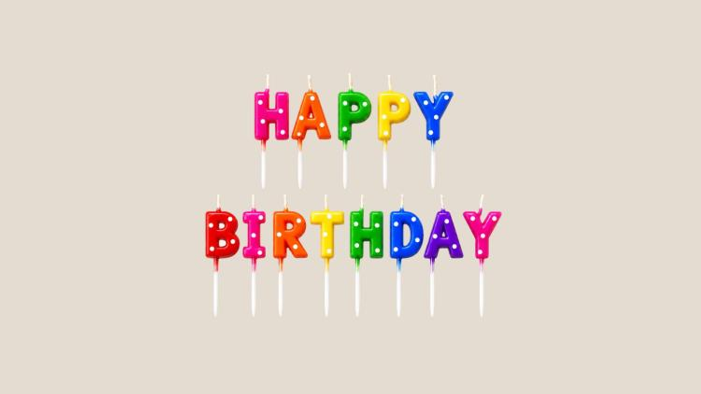 Hbd Color Letter Candle