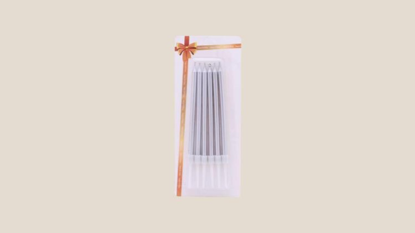Long Candle Silver