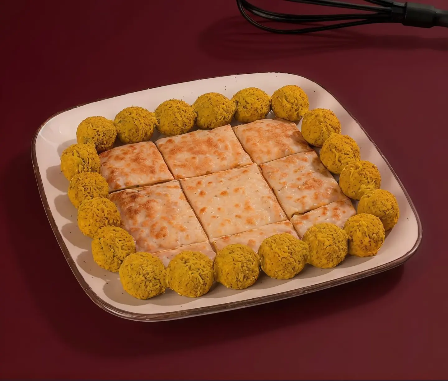 مطبق فلافل وجبن سائل