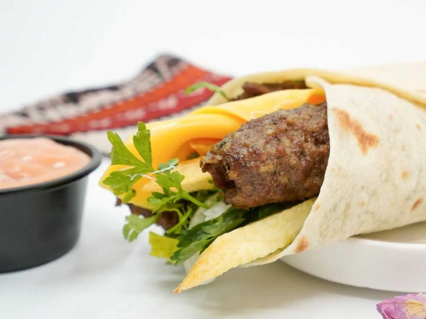 Small Meat Kebab Sandwich