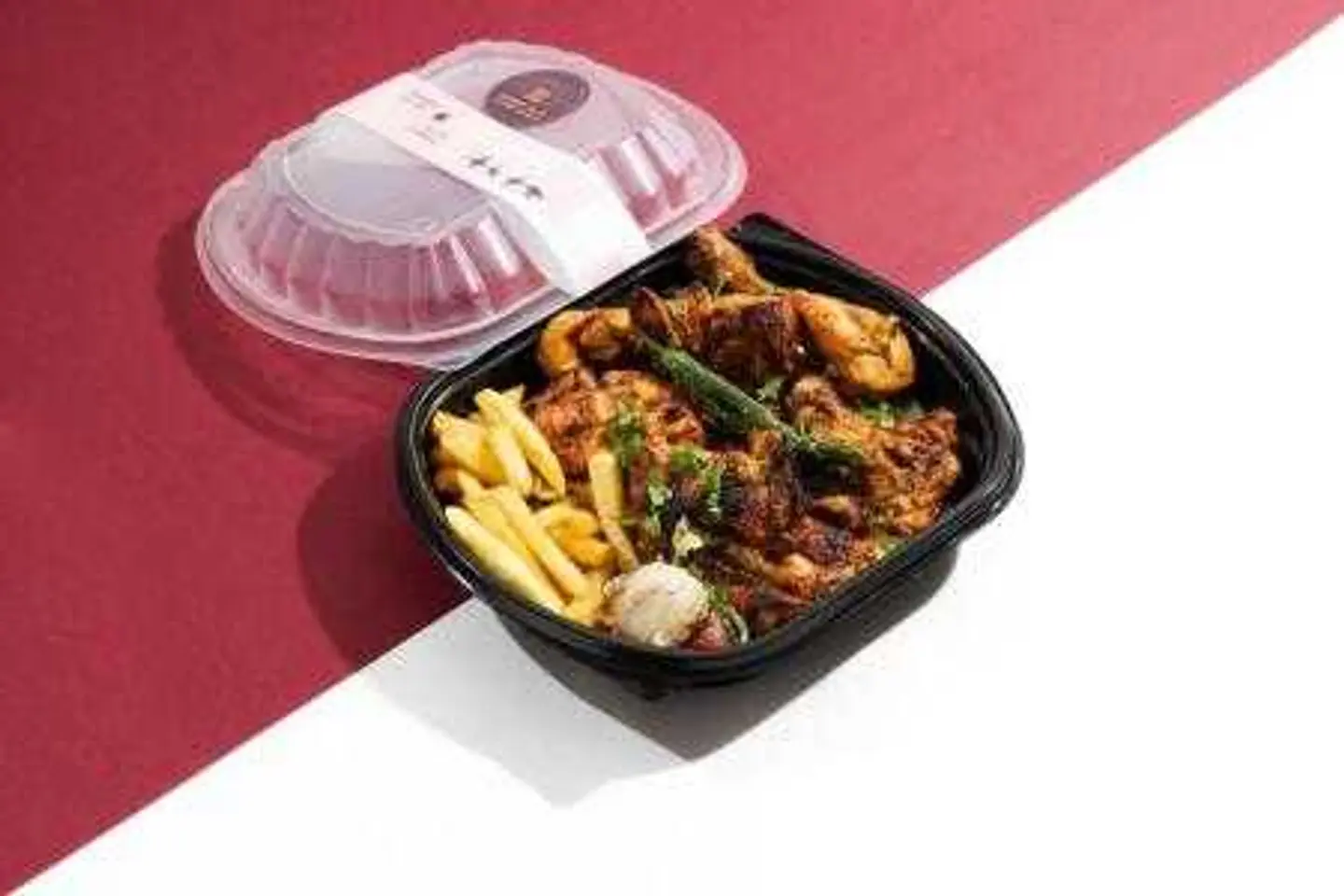 Chicken & Bone On Charcoal