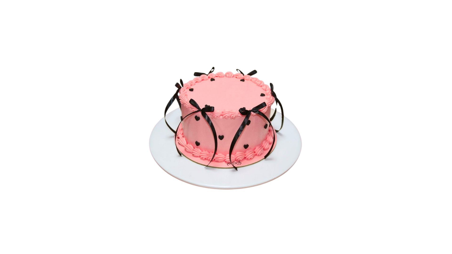 Ribbon Cake Pink Medium