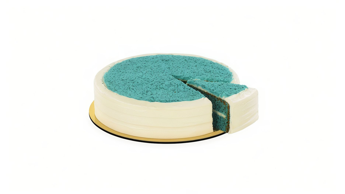 كيكة بلو فلفت كبير