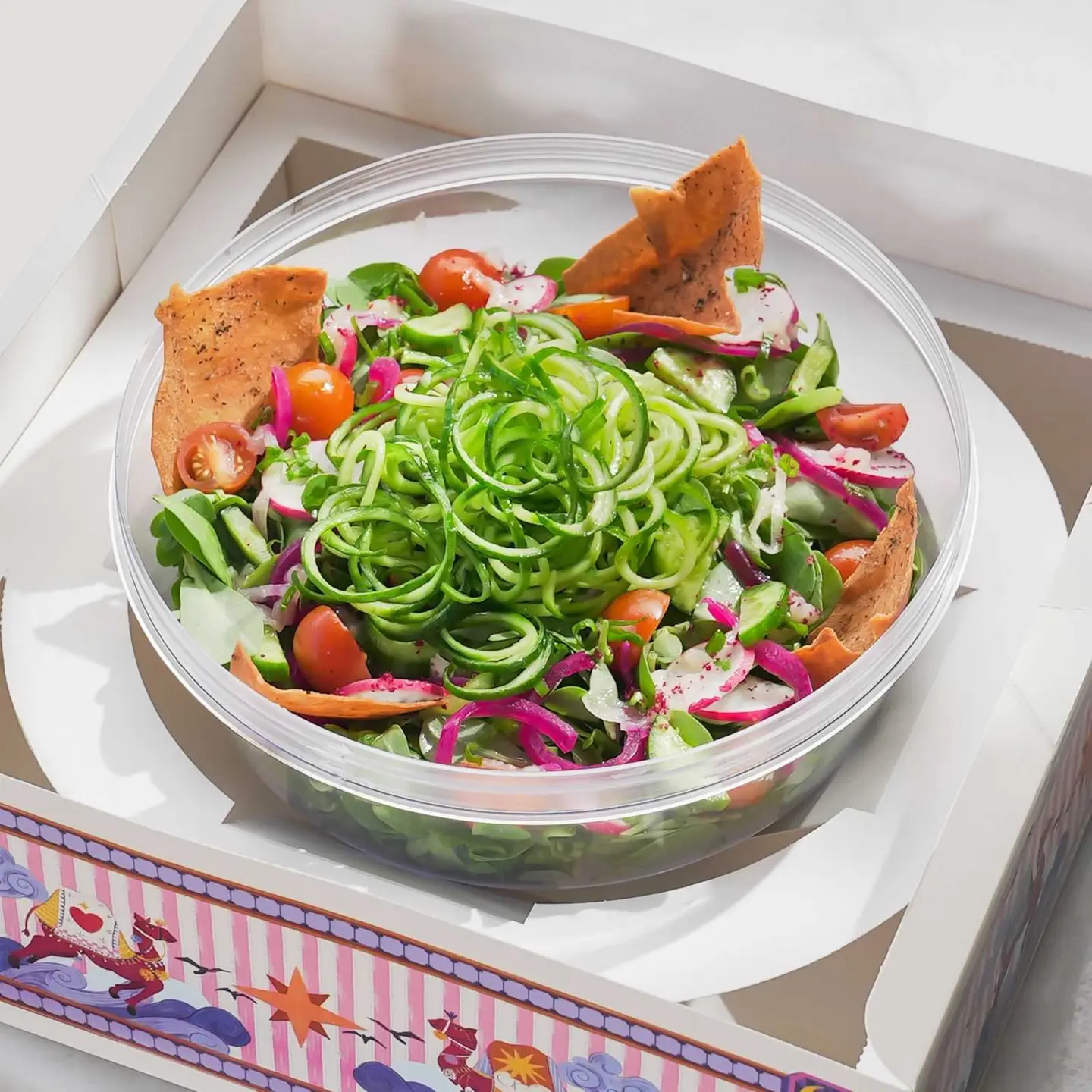 Crispy Fattoush Box For Gathrings