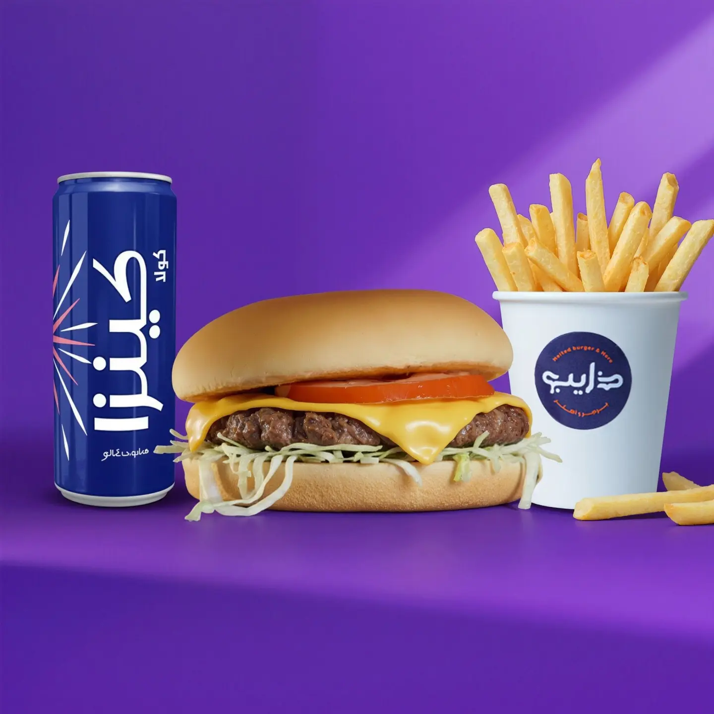 وجبة تسكيتة برجر لحم