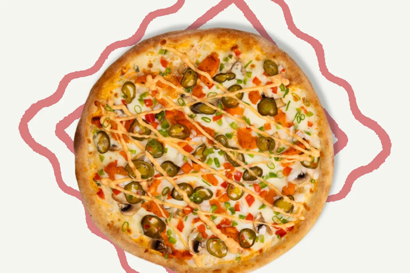 Chicken Tikka & Mushroom Pizza Large