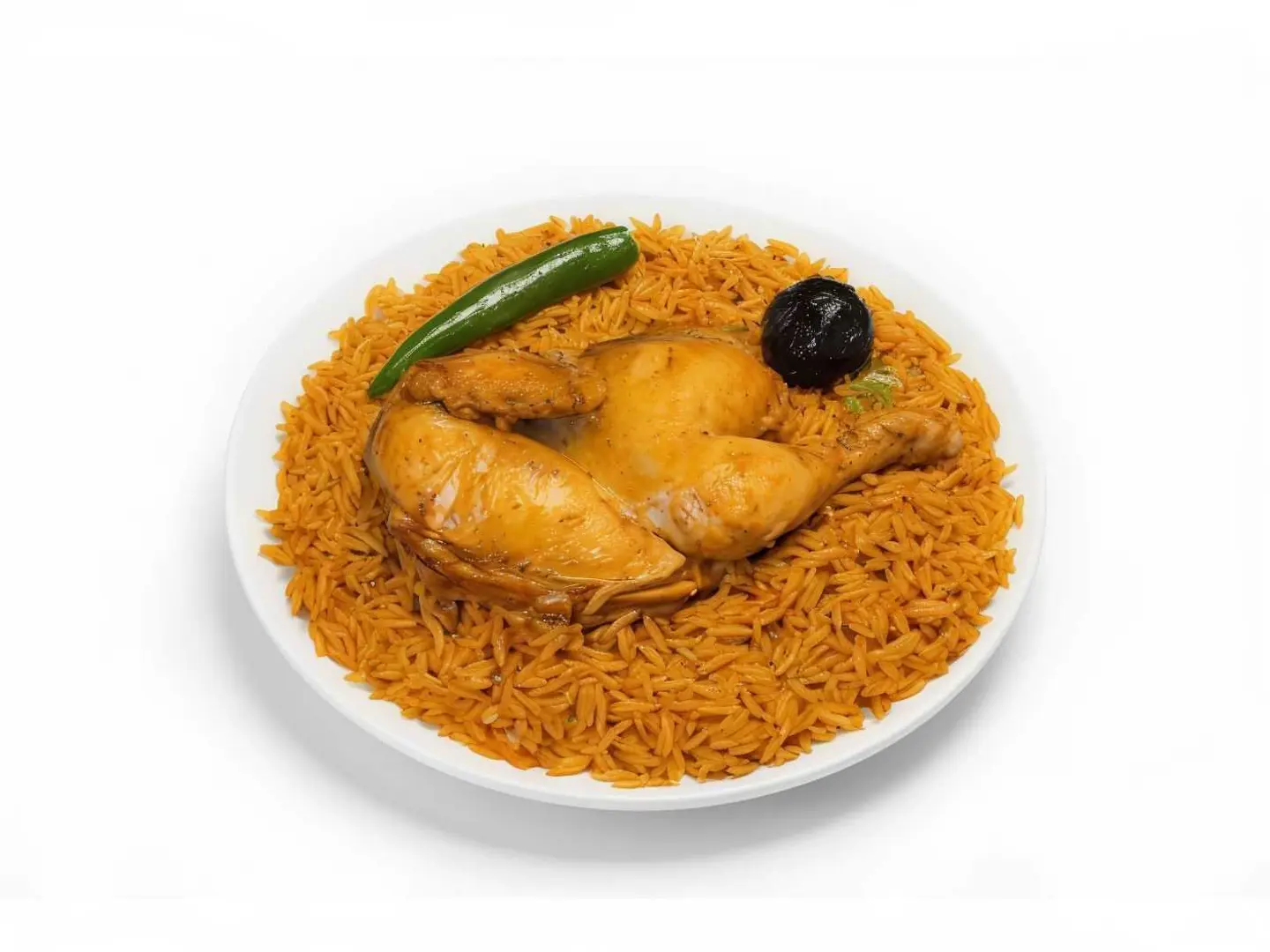 نصف حبة مضغوط احمر بسمتي