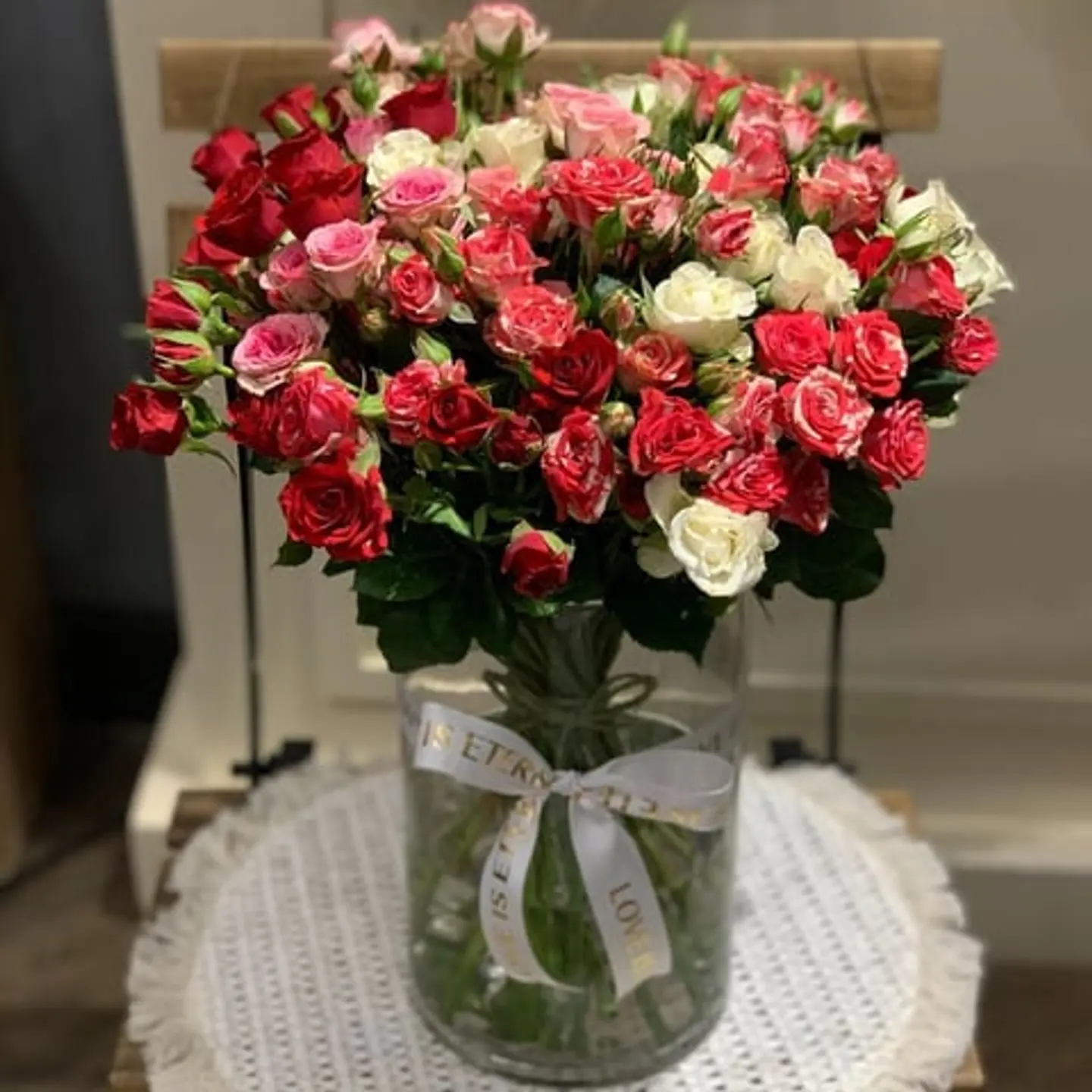 Tall Glass Vase