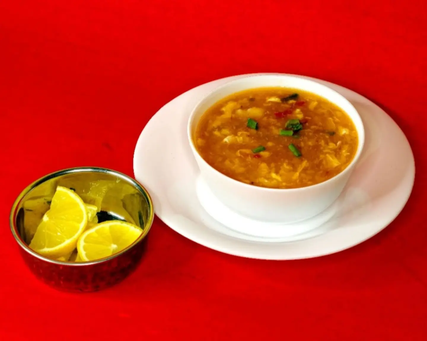 شوربة حارة وحامضة خضار