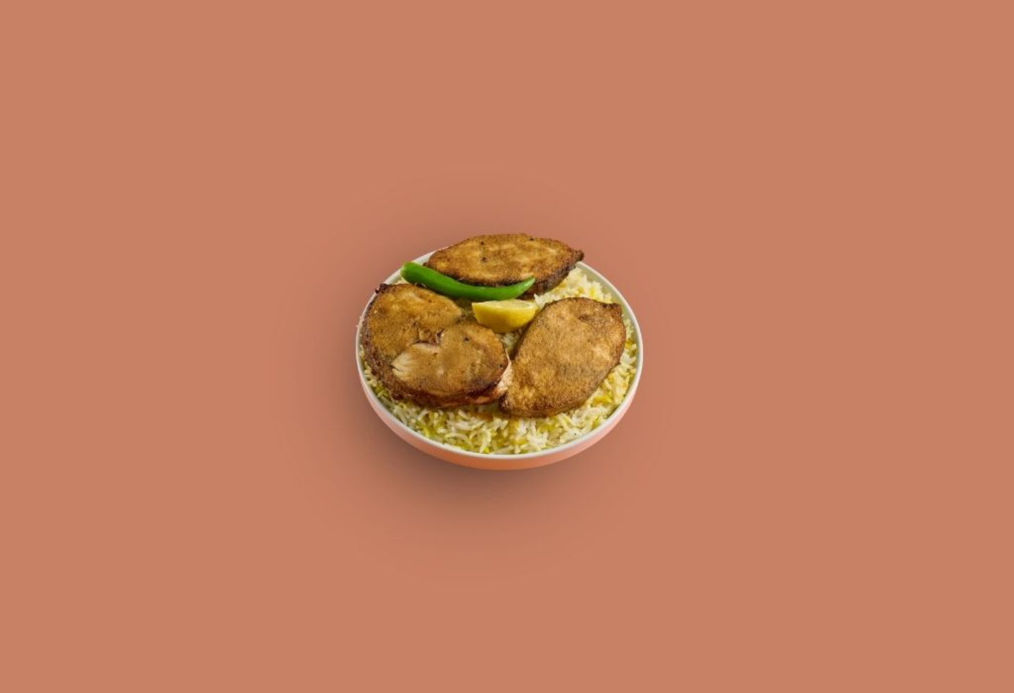 سمك صيادية مع الأرز