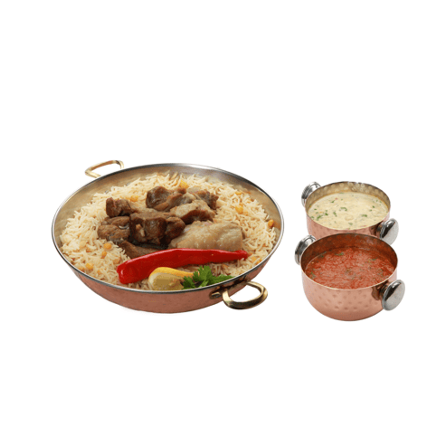 ارز بالحمص لحم