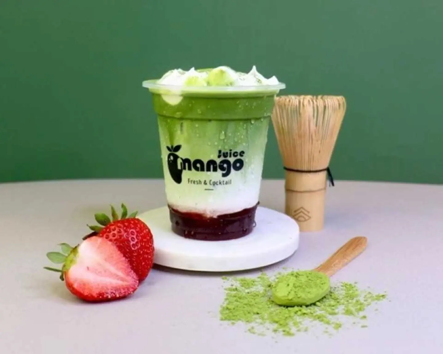 Strawberry Matcha Cream
