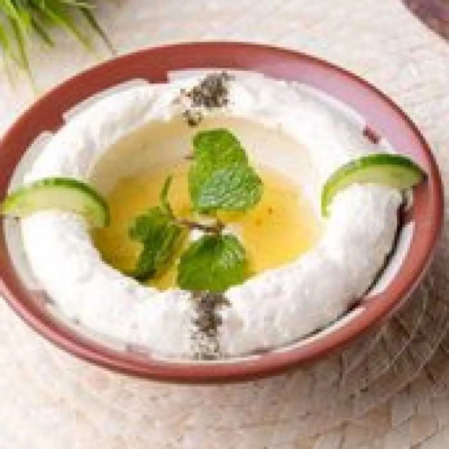 لبنه طازجه مع الزيت