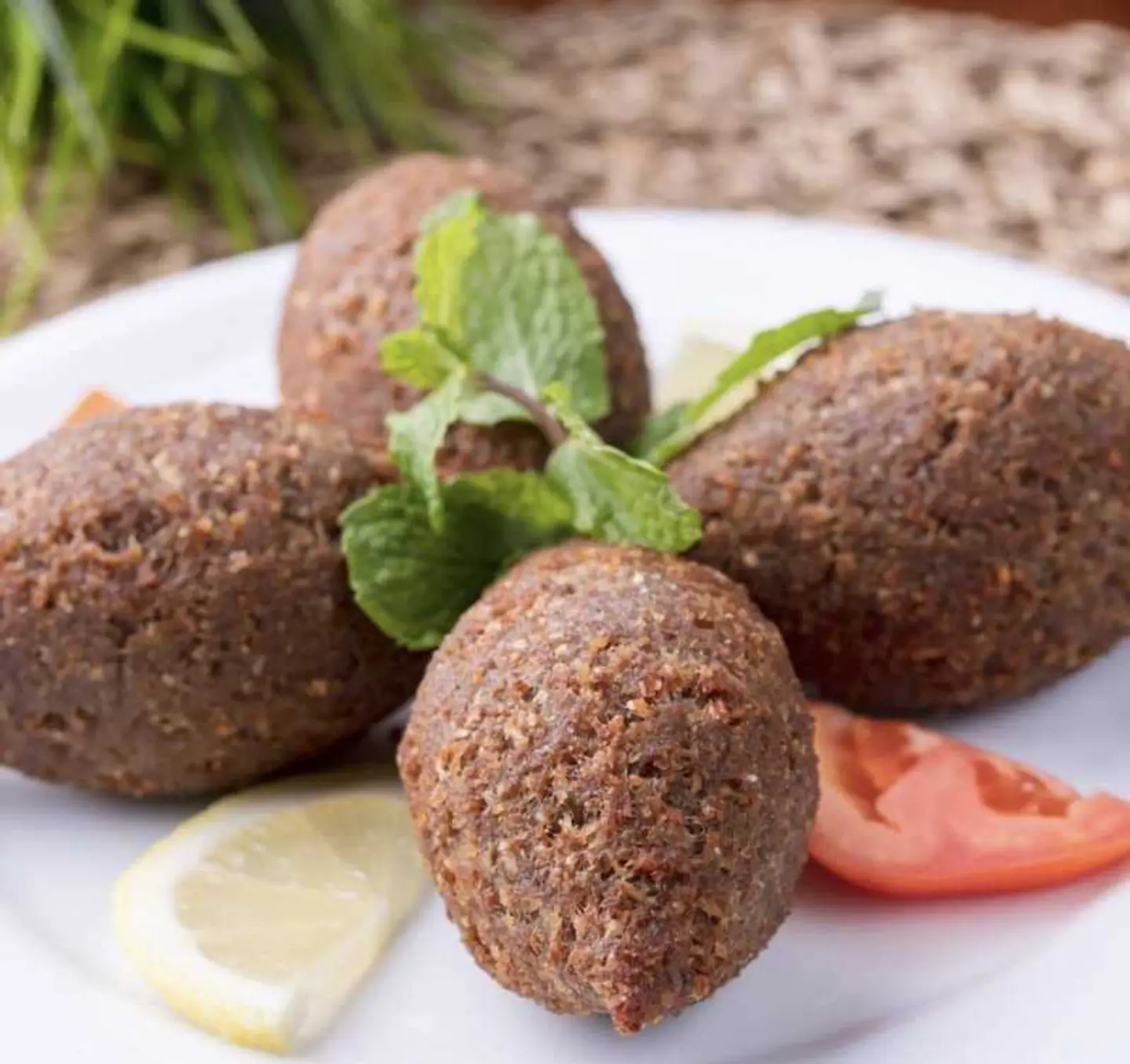 A Plate Of Fried Kibbeh