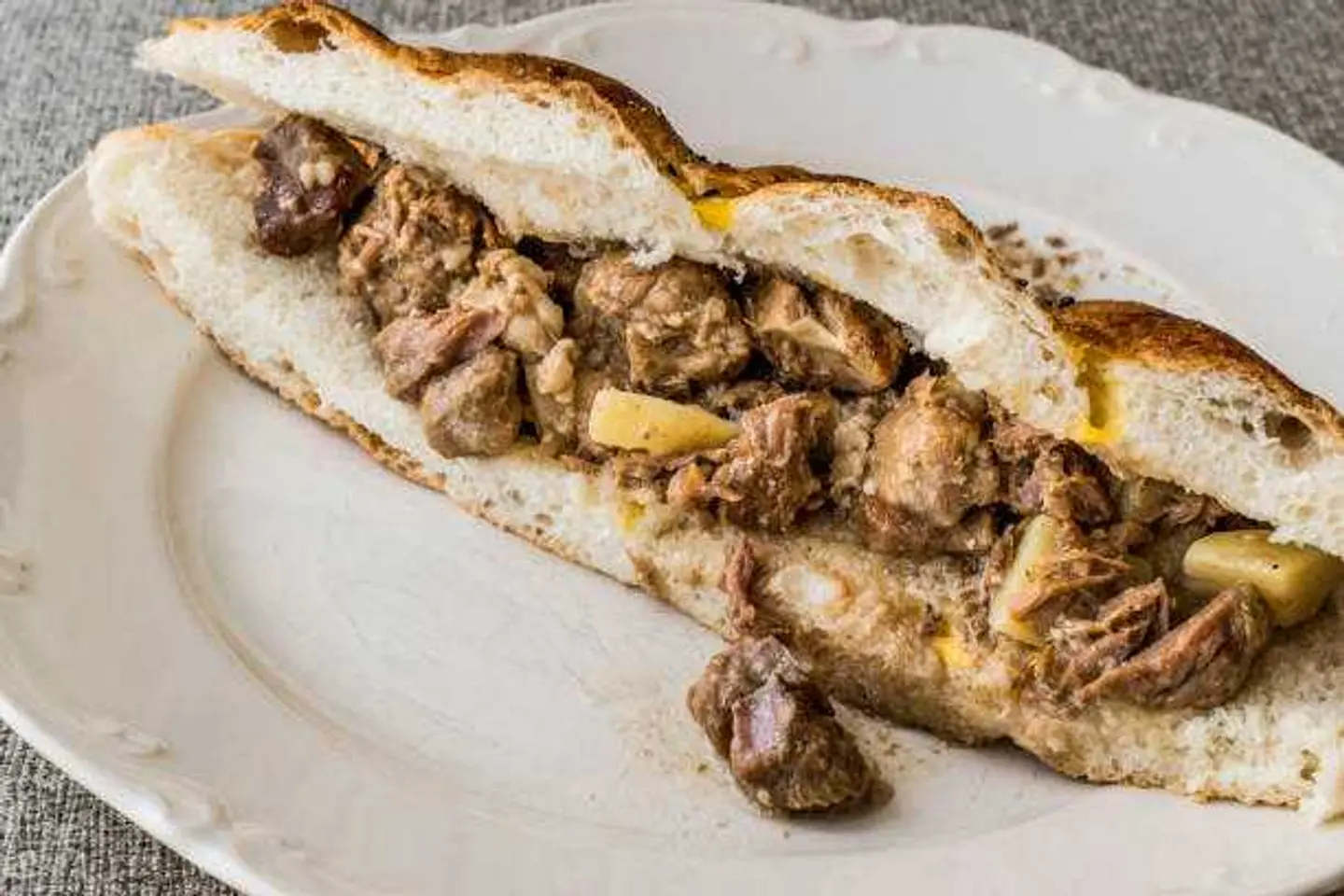 ساندوتش كبدة غنم