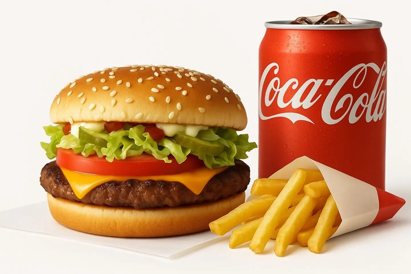 وجبة برجر لحم