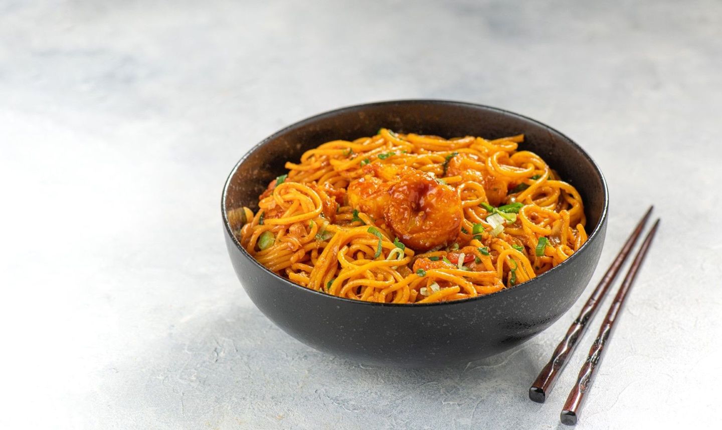 Prawn Schezwan Noodles