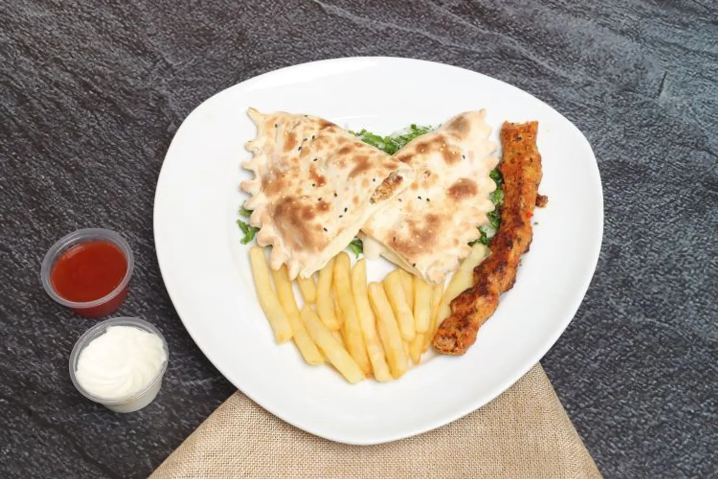 Chiken Kebab With Labneh
