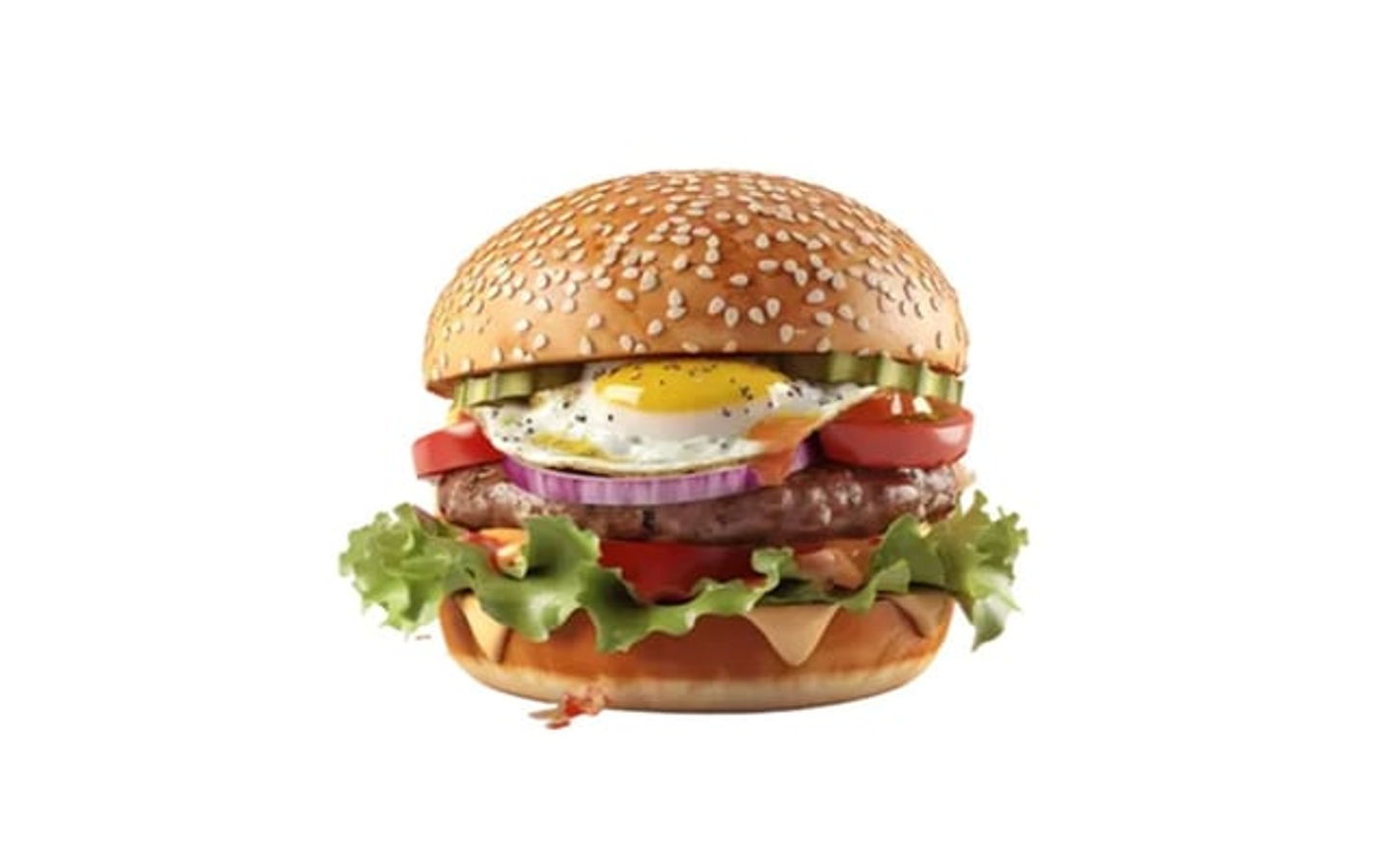 Beef Burger With Egg
