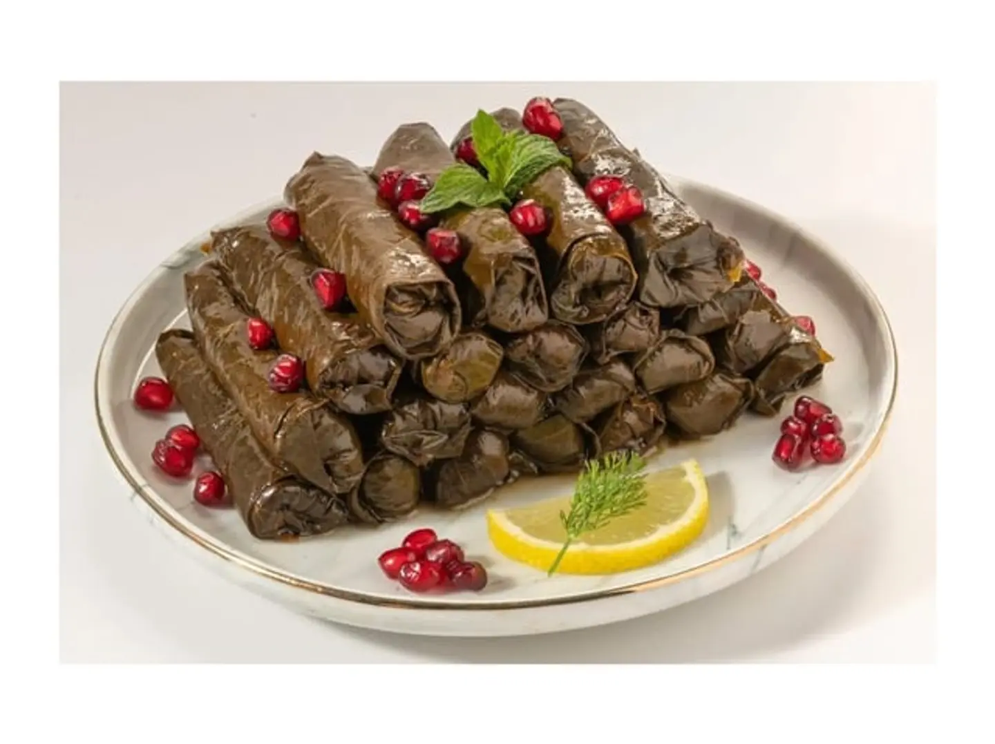 Large Stuffed Grape Leaves Plate