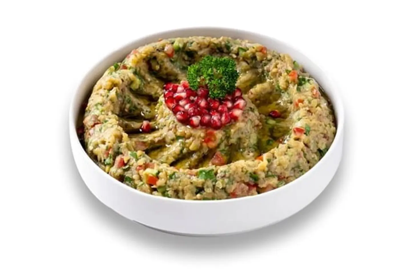 Small Baba Ghanoush Plate