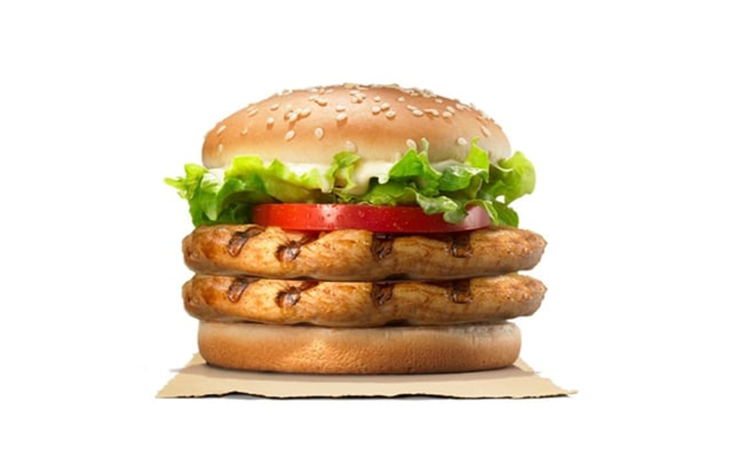 Double Chicken Burger With Egg