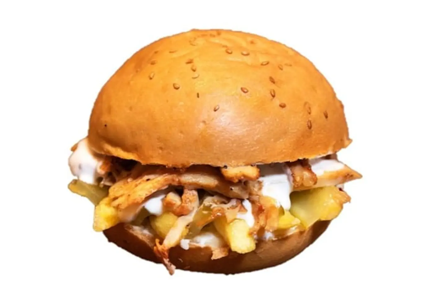 Shawarma Sandwich Burger Bread On Charcoal