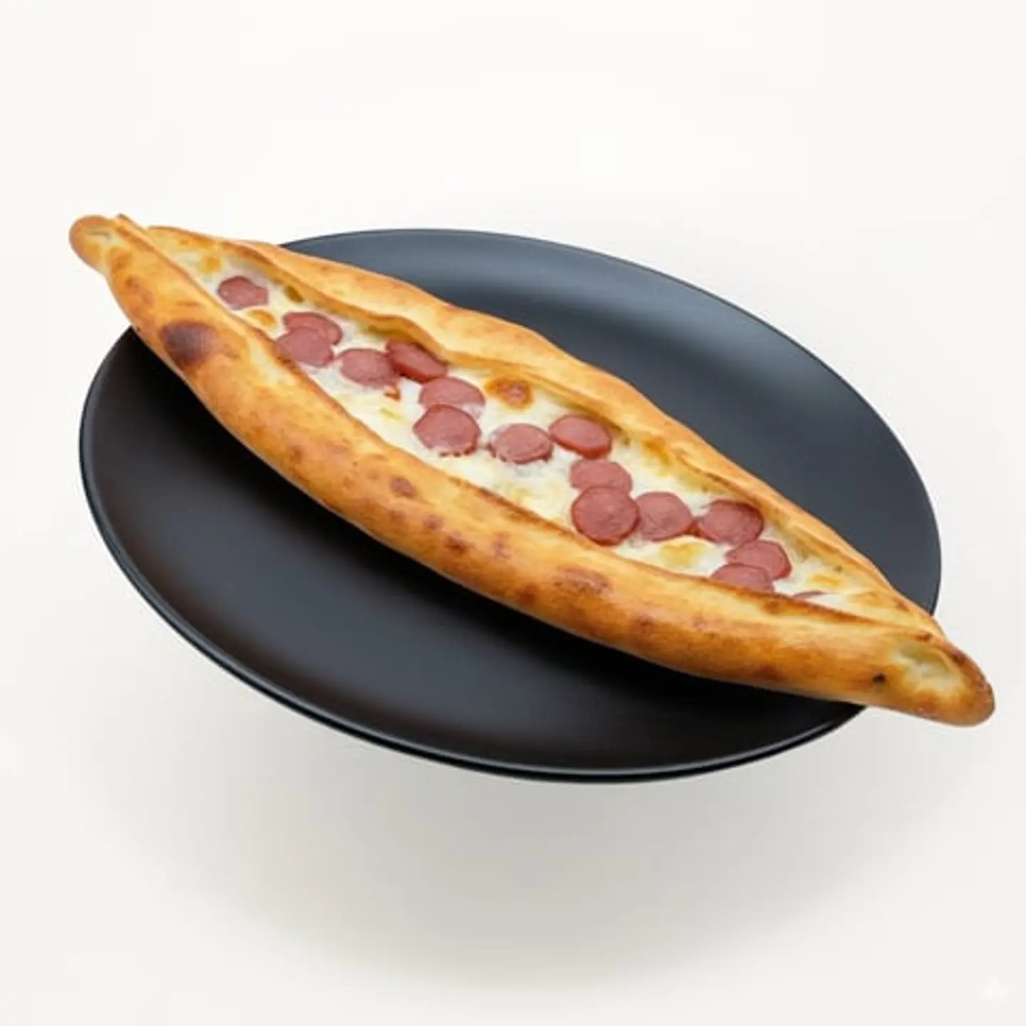 فطيرة نقانق بالجبن السائل