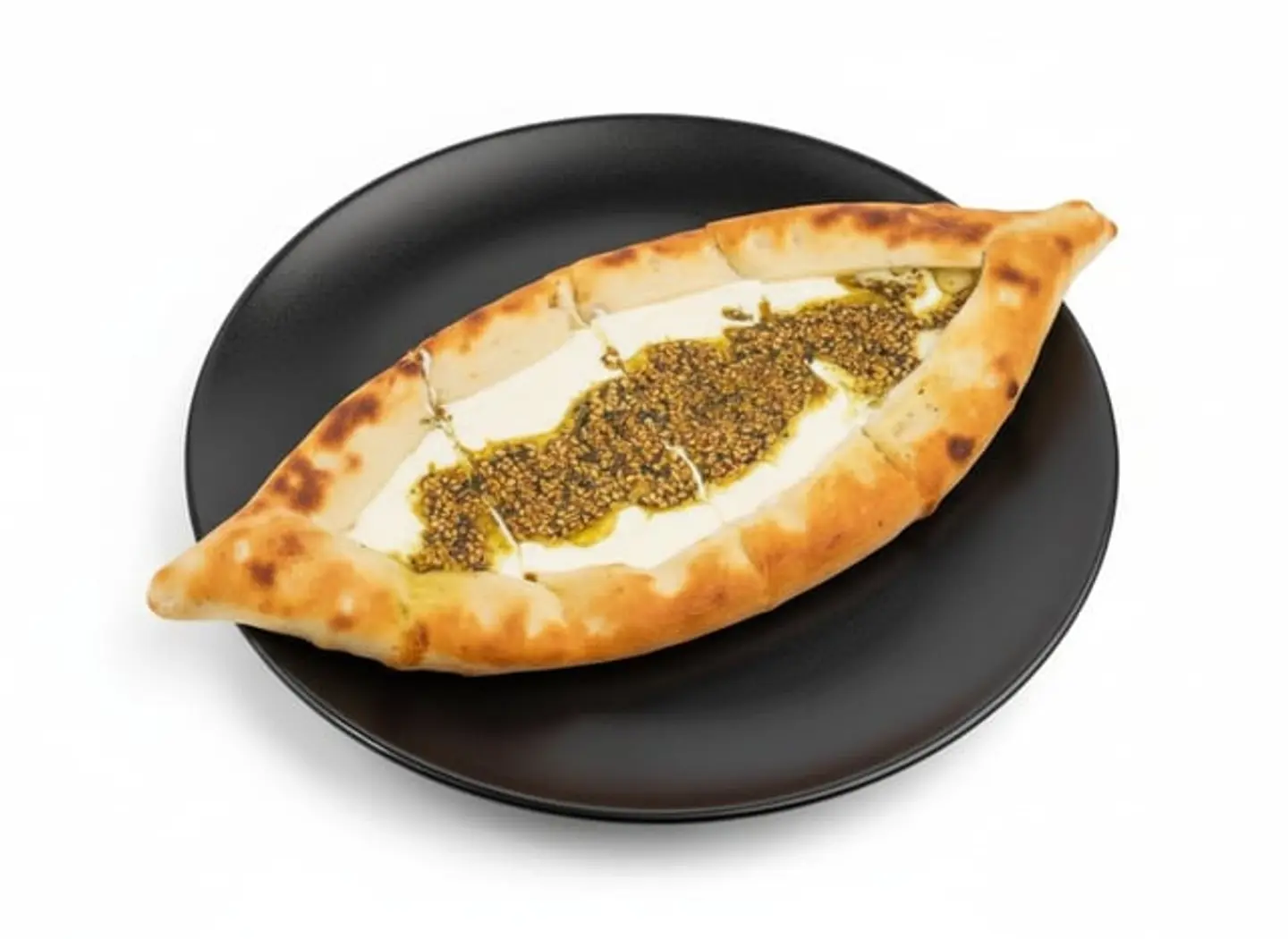 فطيرة زعتر بالجبن السائل