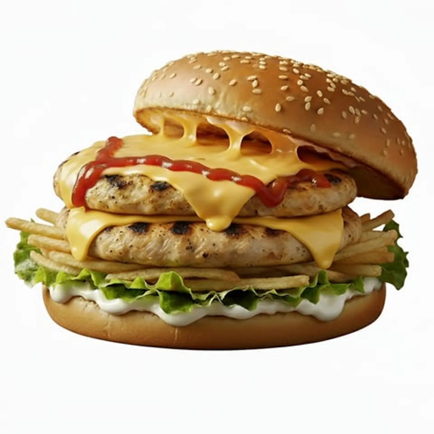 برجر دجاج دبل