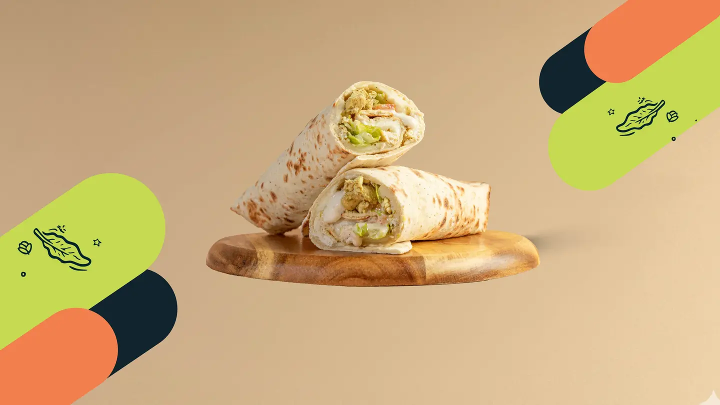 راب دجاج مشوي بصلصة السيزر