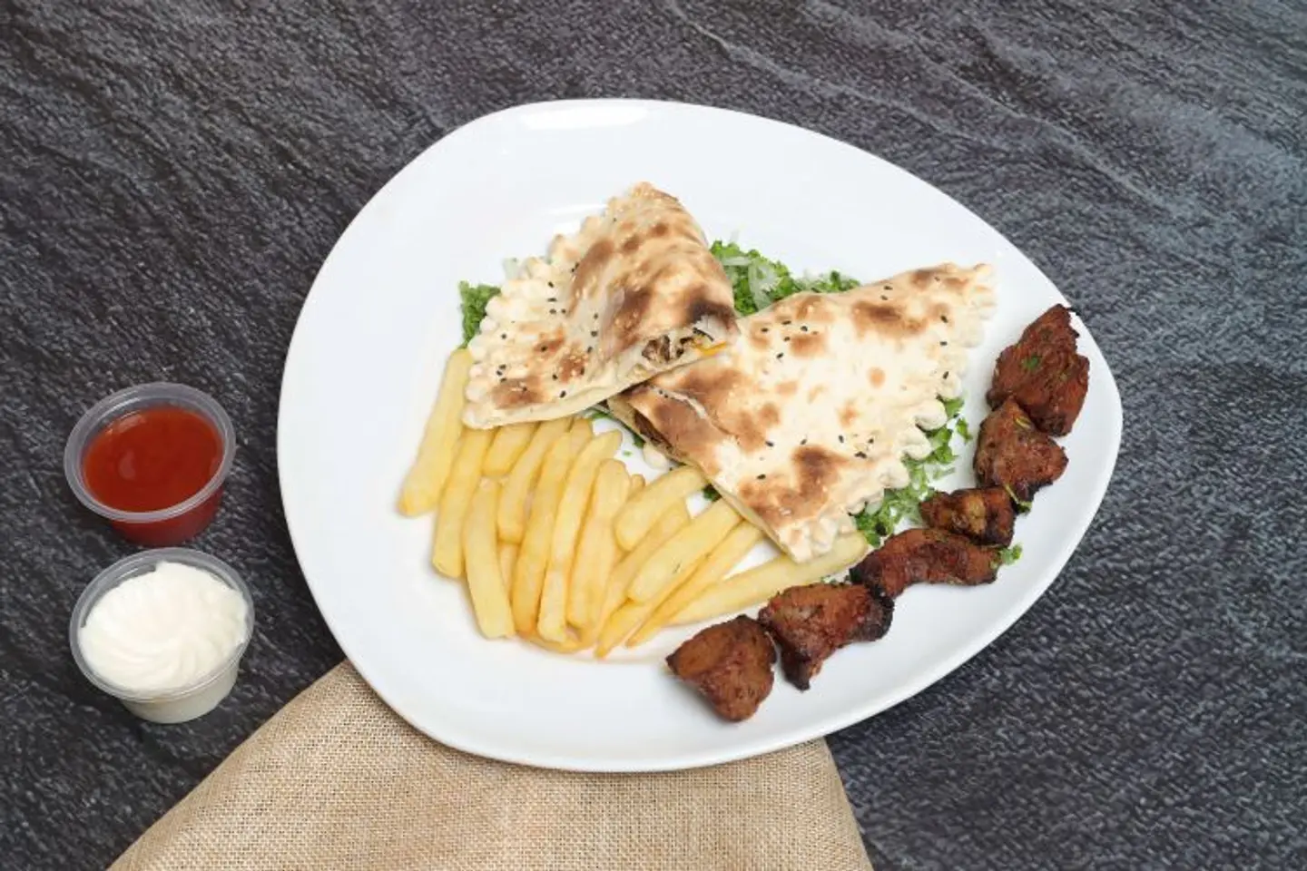 Meat Awsal With Labneh