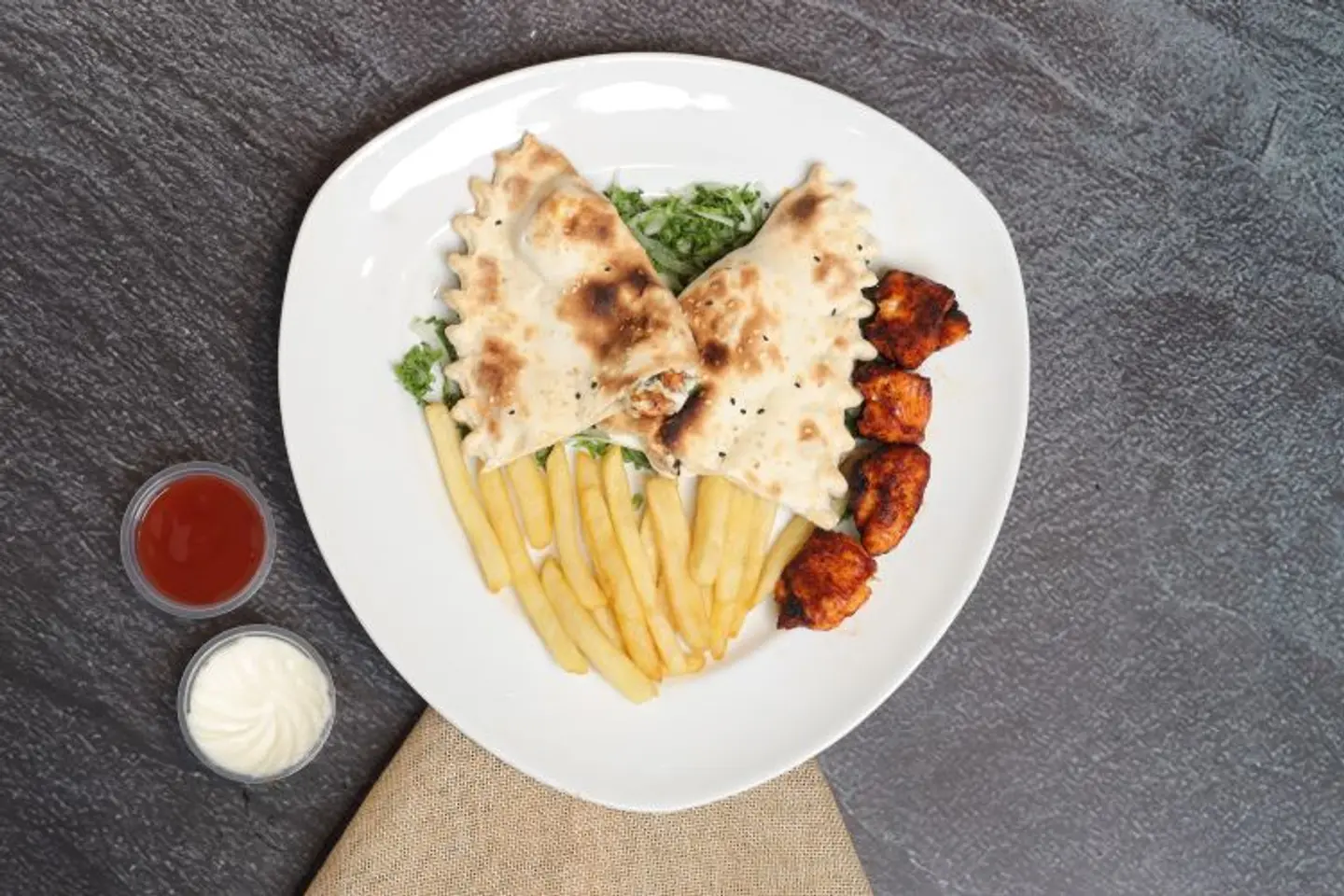 Shish Tawook Sandwich Labneh