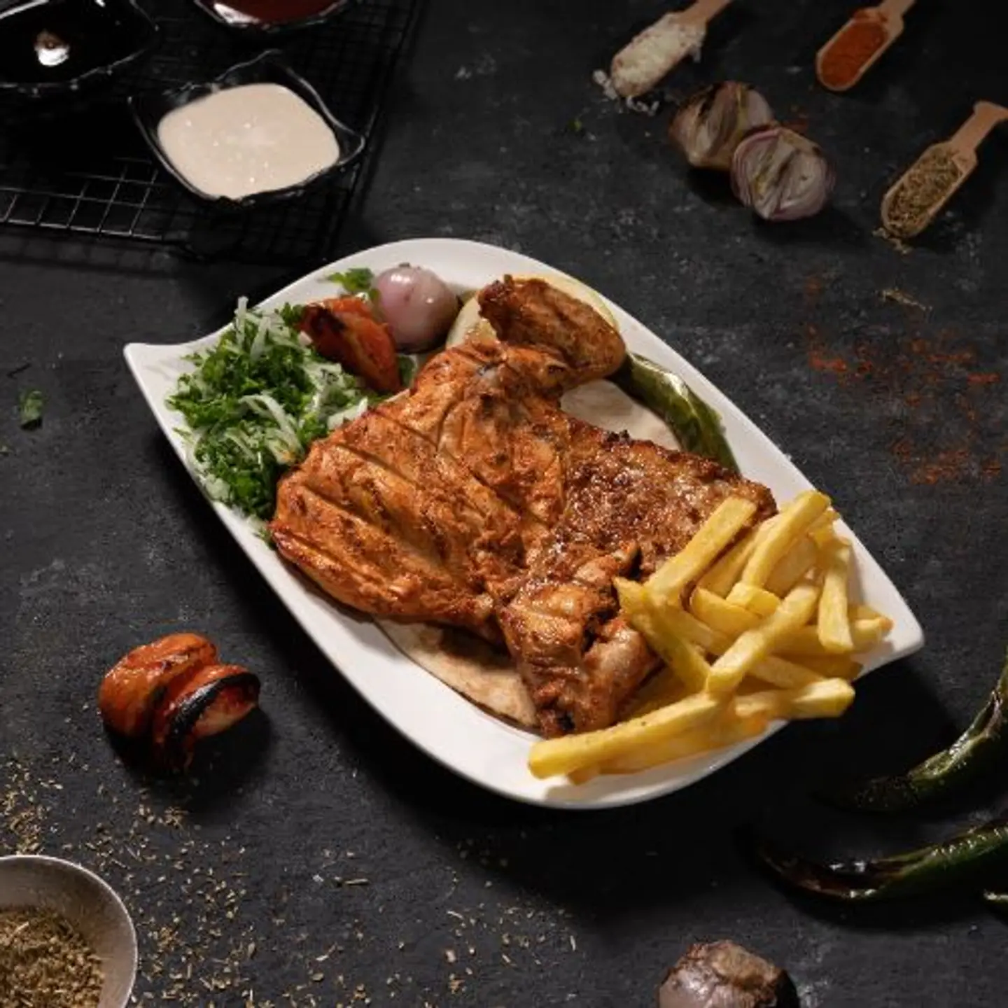 Chicken On Coal Half A Chicken