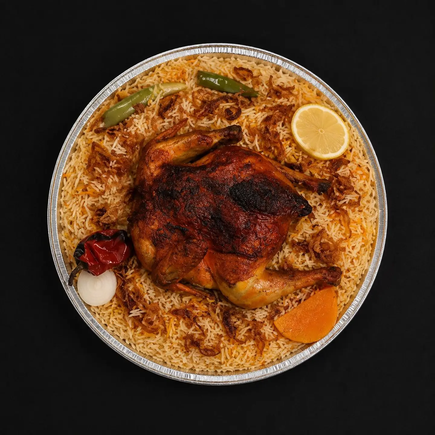 Whole Mandi Chicken With Rice