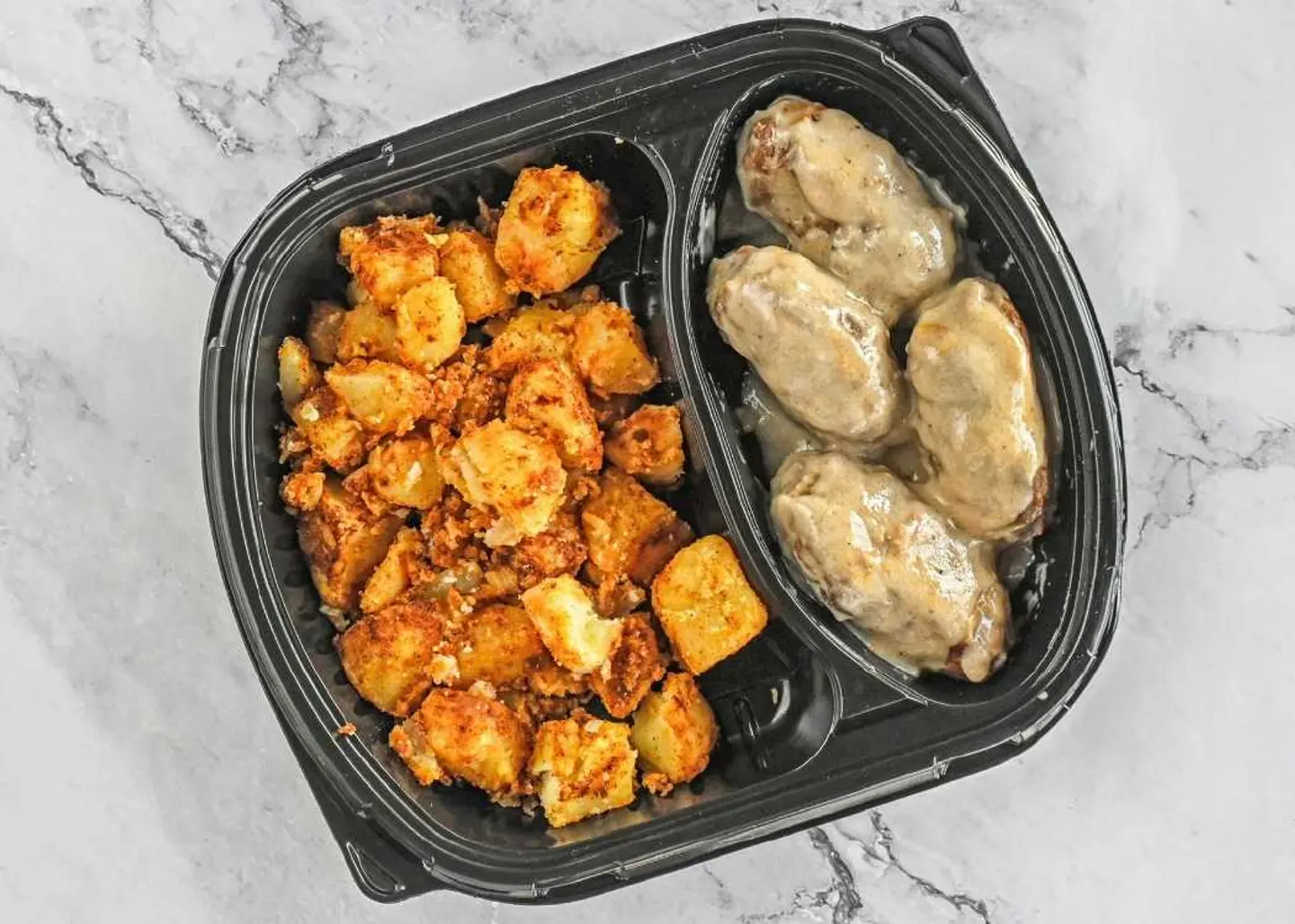 كباب طحينه مع البطاطس المشوي