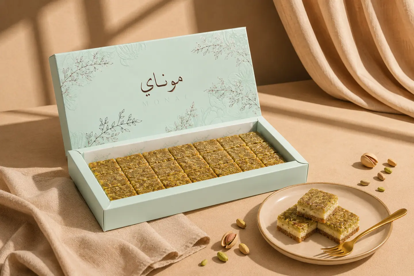 بسبوسة شيز البستاشو