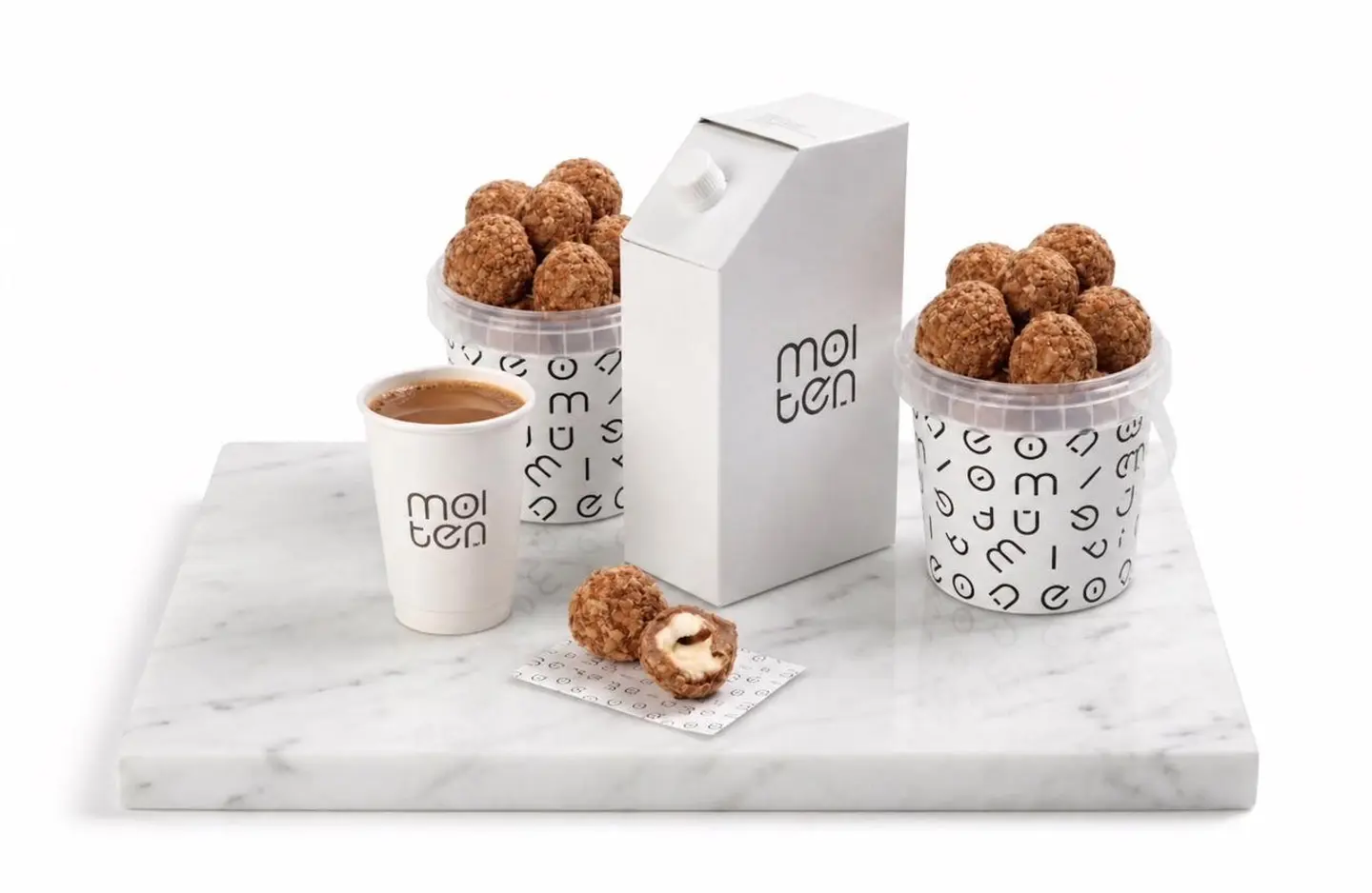 2 Ice Bites With Saudi Coffee