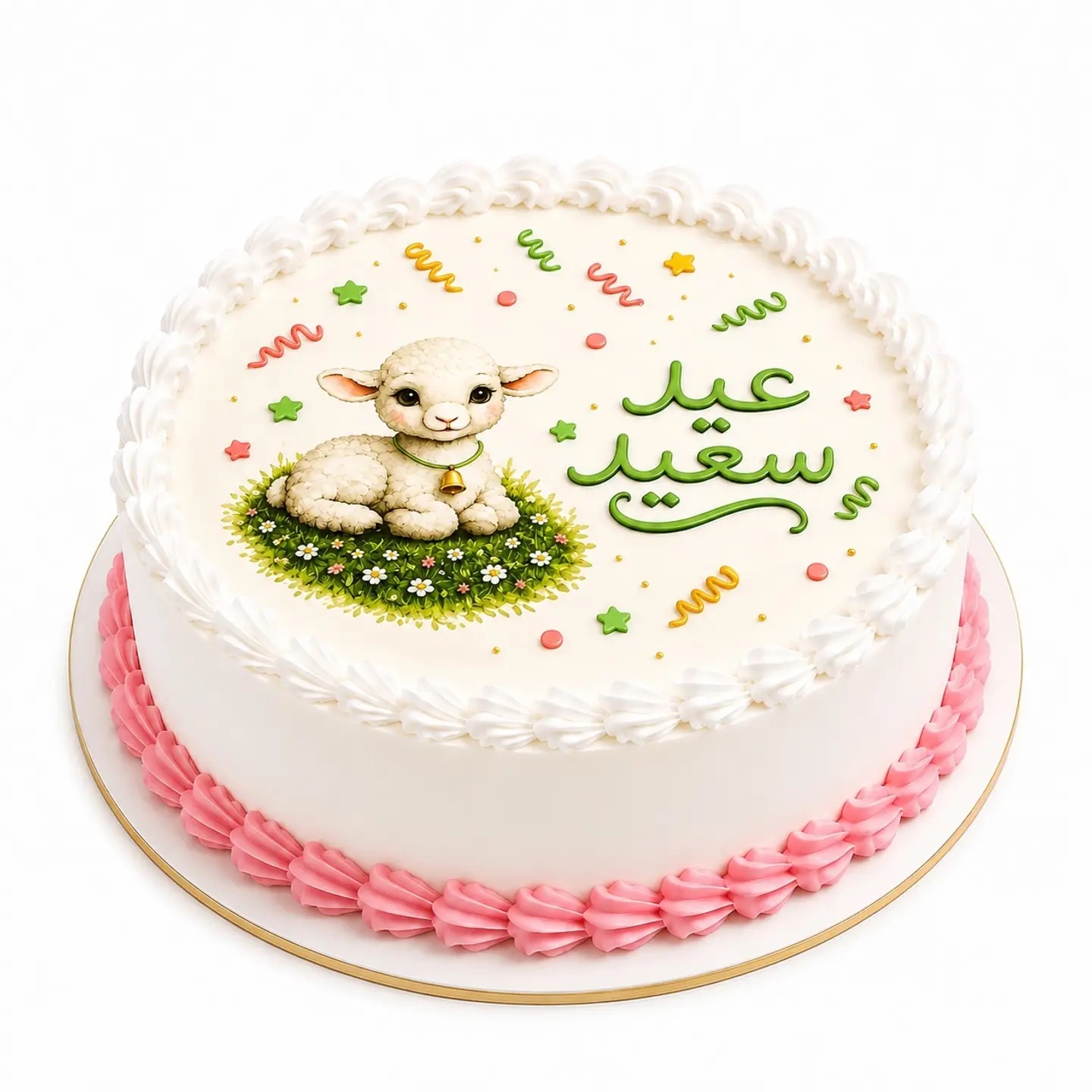 كيكة العيد الوردية
