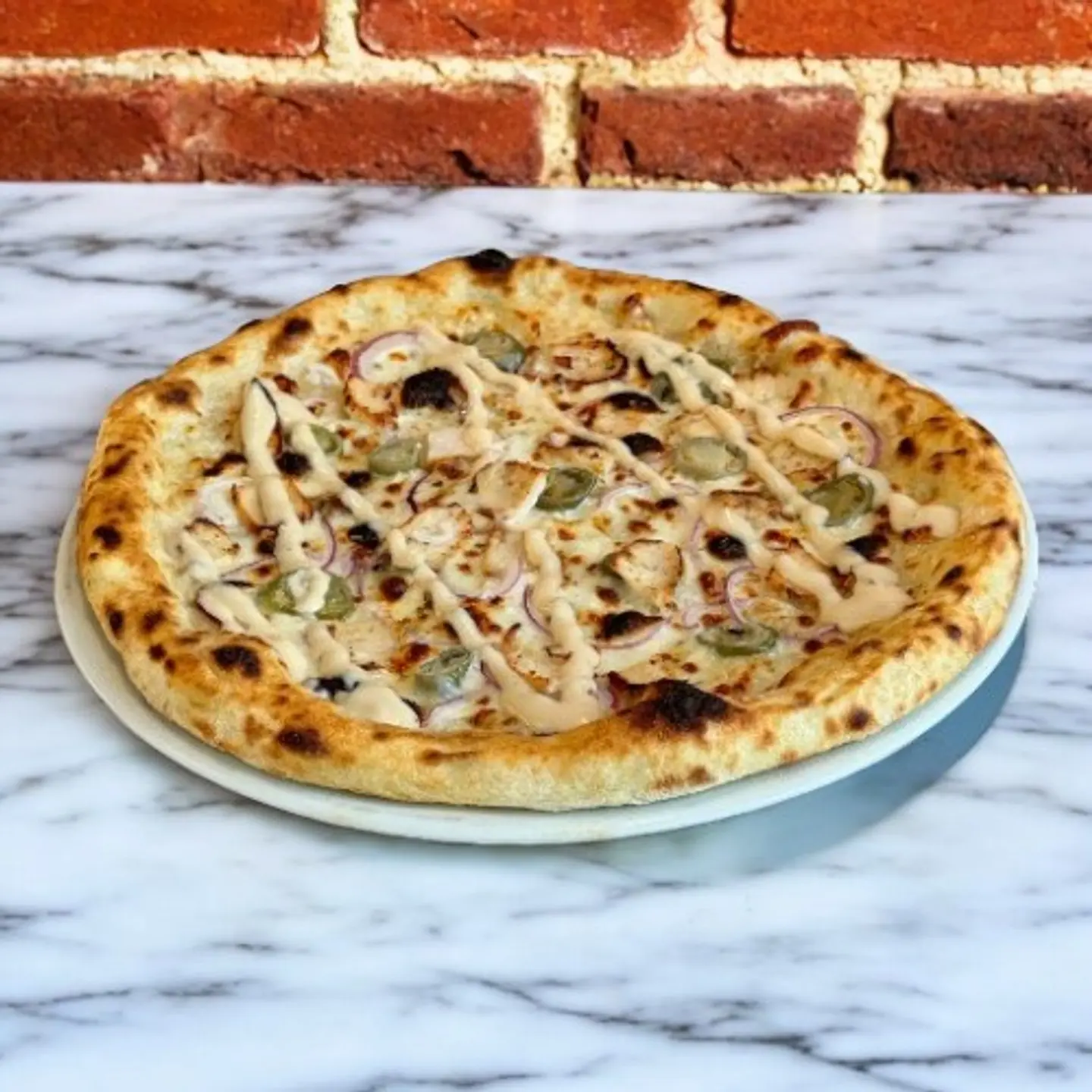 Chicken Ranch Jalapeno Pizza