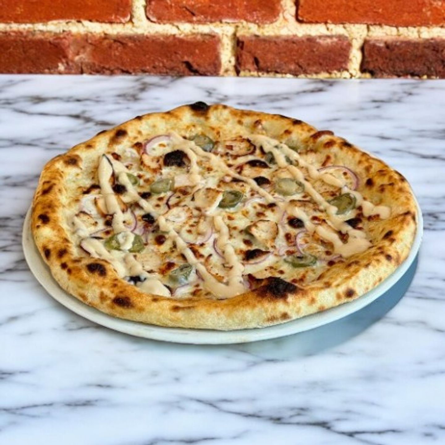 Chicken Ranch Jalapeno Pizza