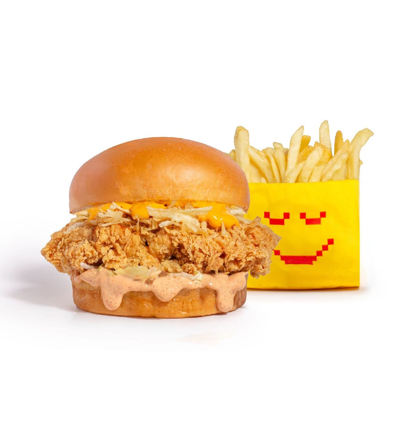 Chicken Burger Classic With Fries