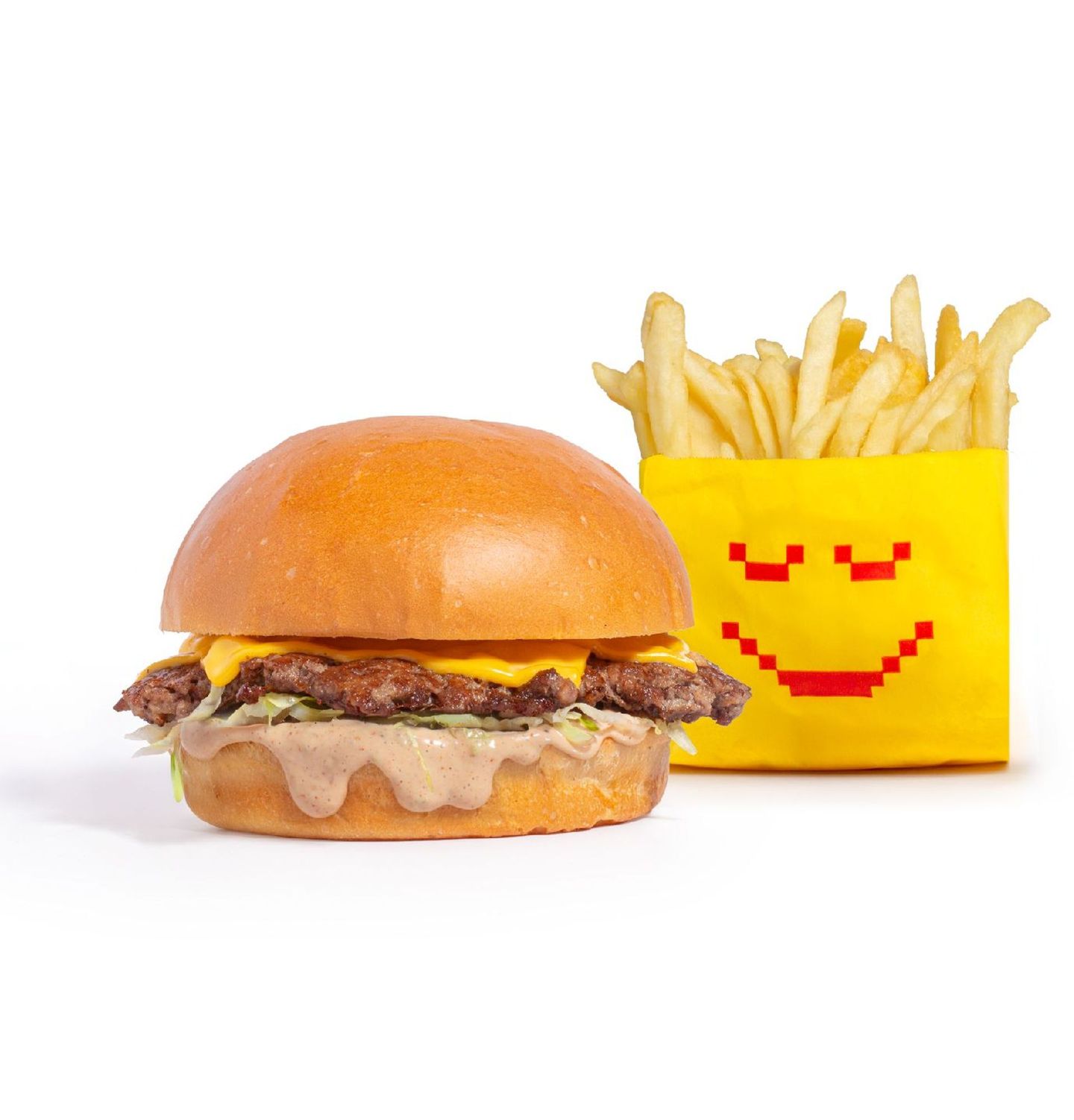 Single Beef Burger With Fries