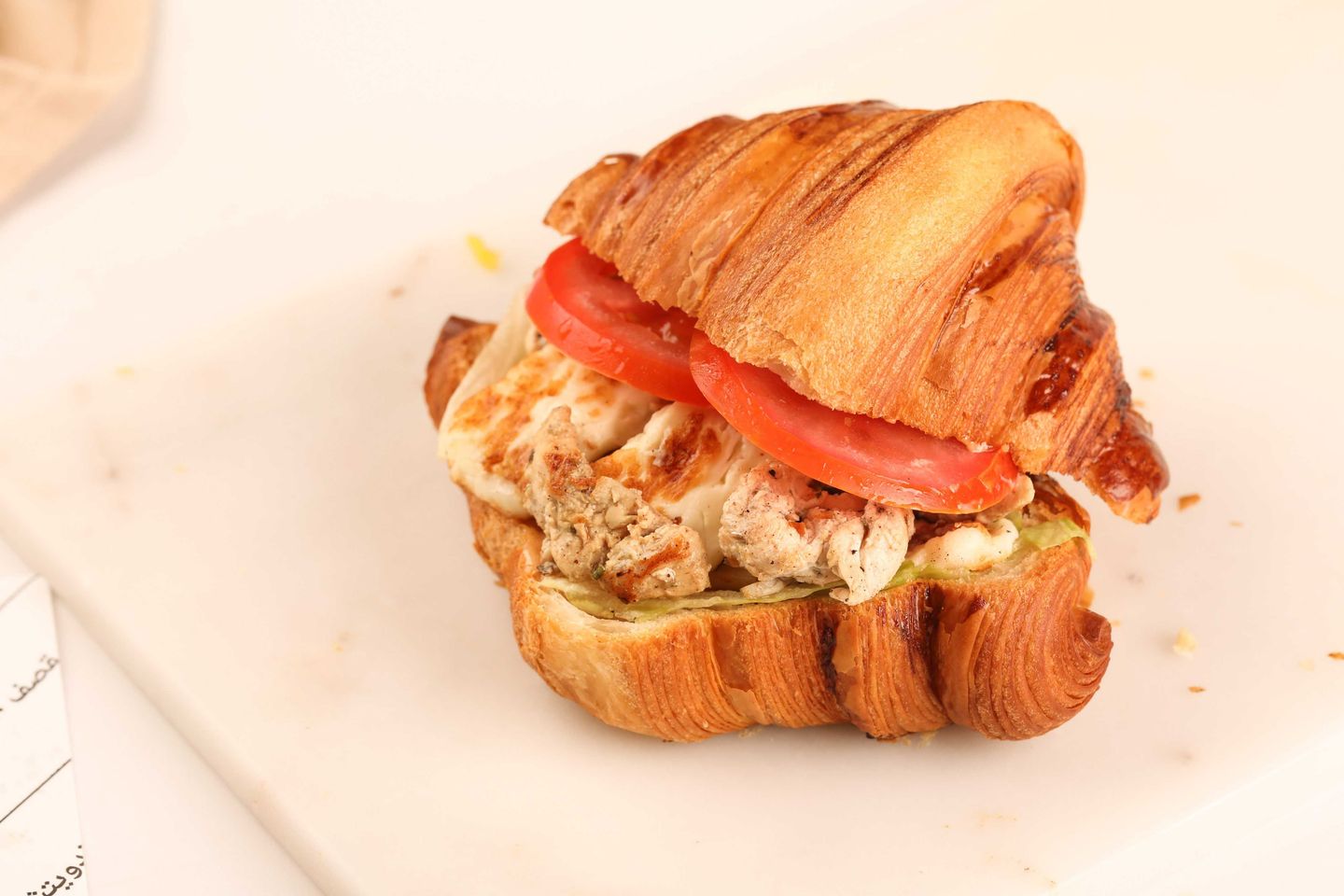 Chicken N Halloumi Croissant