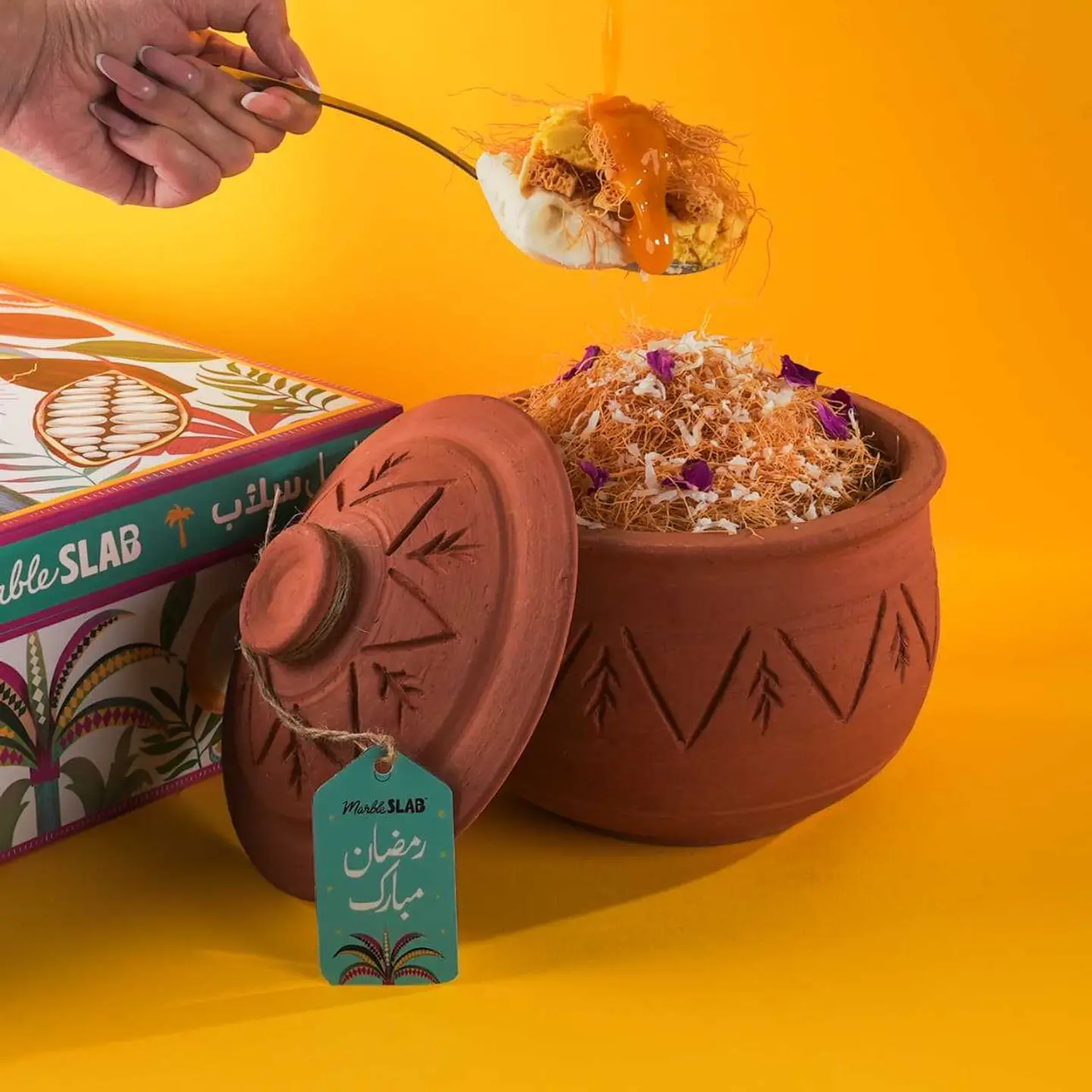 كنافة آيسكريم بالمانجو والكوكونت